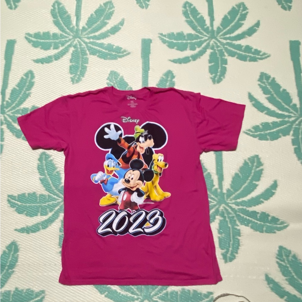 Disney Fuchsia T-Shirt with Mickey & Friends